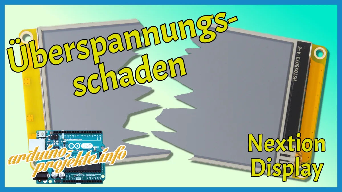 Nextion Display Reparatur (Überspannungsschaden)