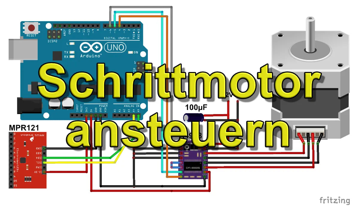 Schrittmotor ansteuern mit Arduino + A4988