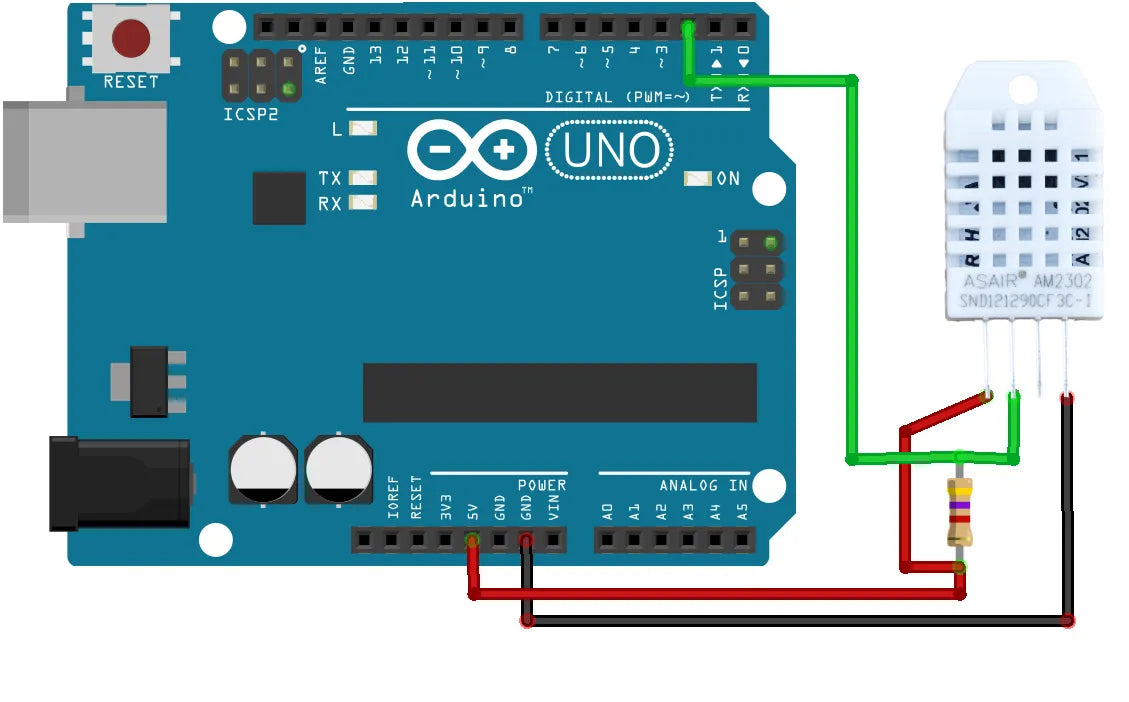 DHT22 Digital Temperatur Feuchtigkeit Sensor