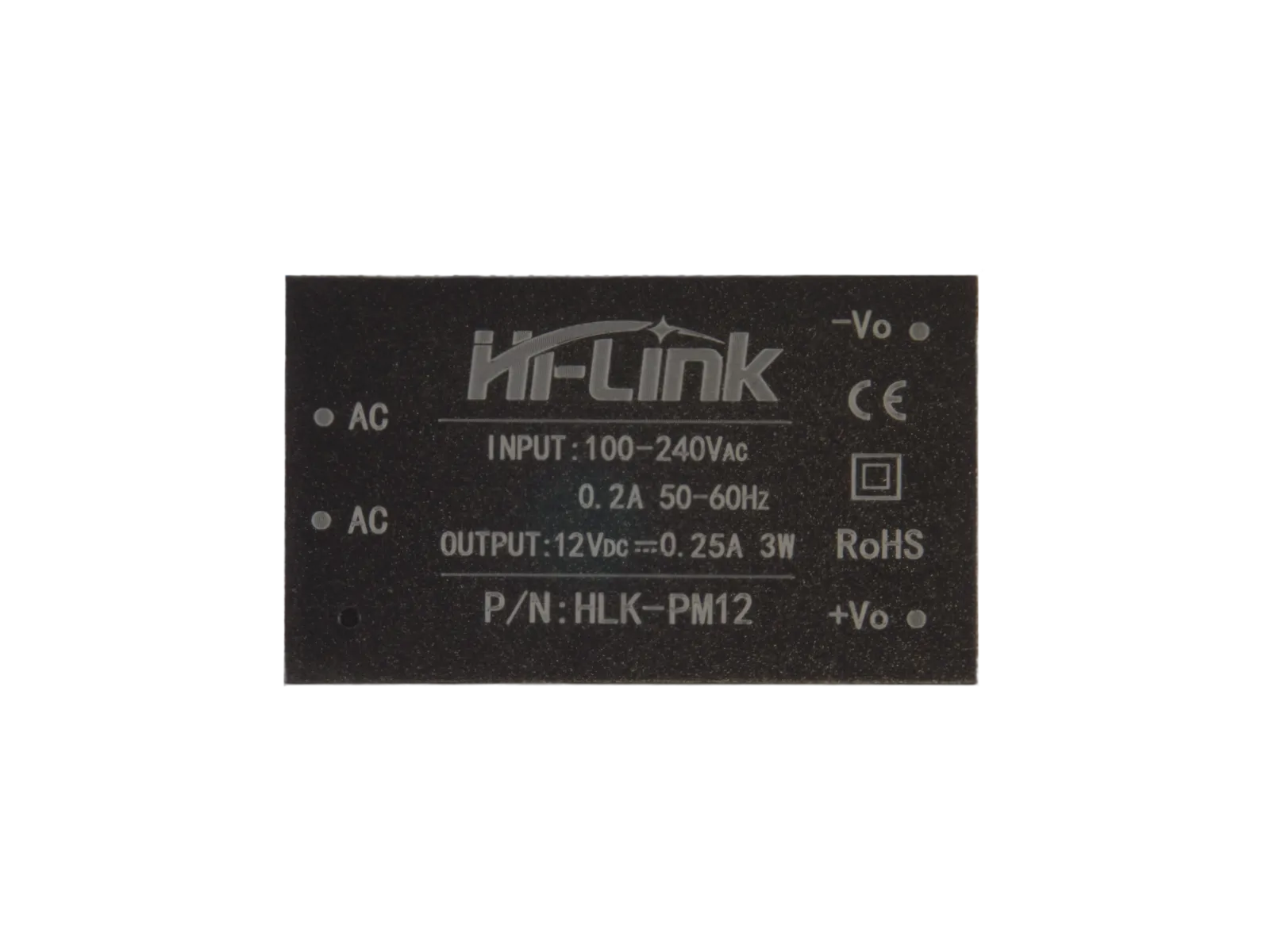 HLK-PM12 230V AC - 12V DC, 0.25A, 3W, AC/DC Wandler