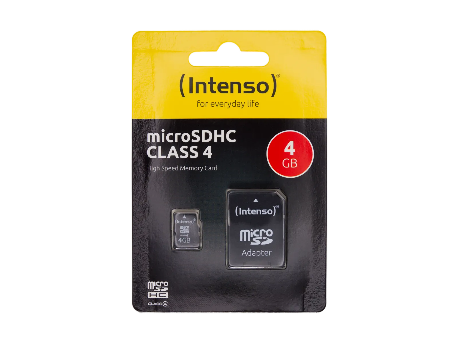 Intenso MSDHC4G MicroSDHC-Speicherkarte 4GB (AI on the edge kompatibel)