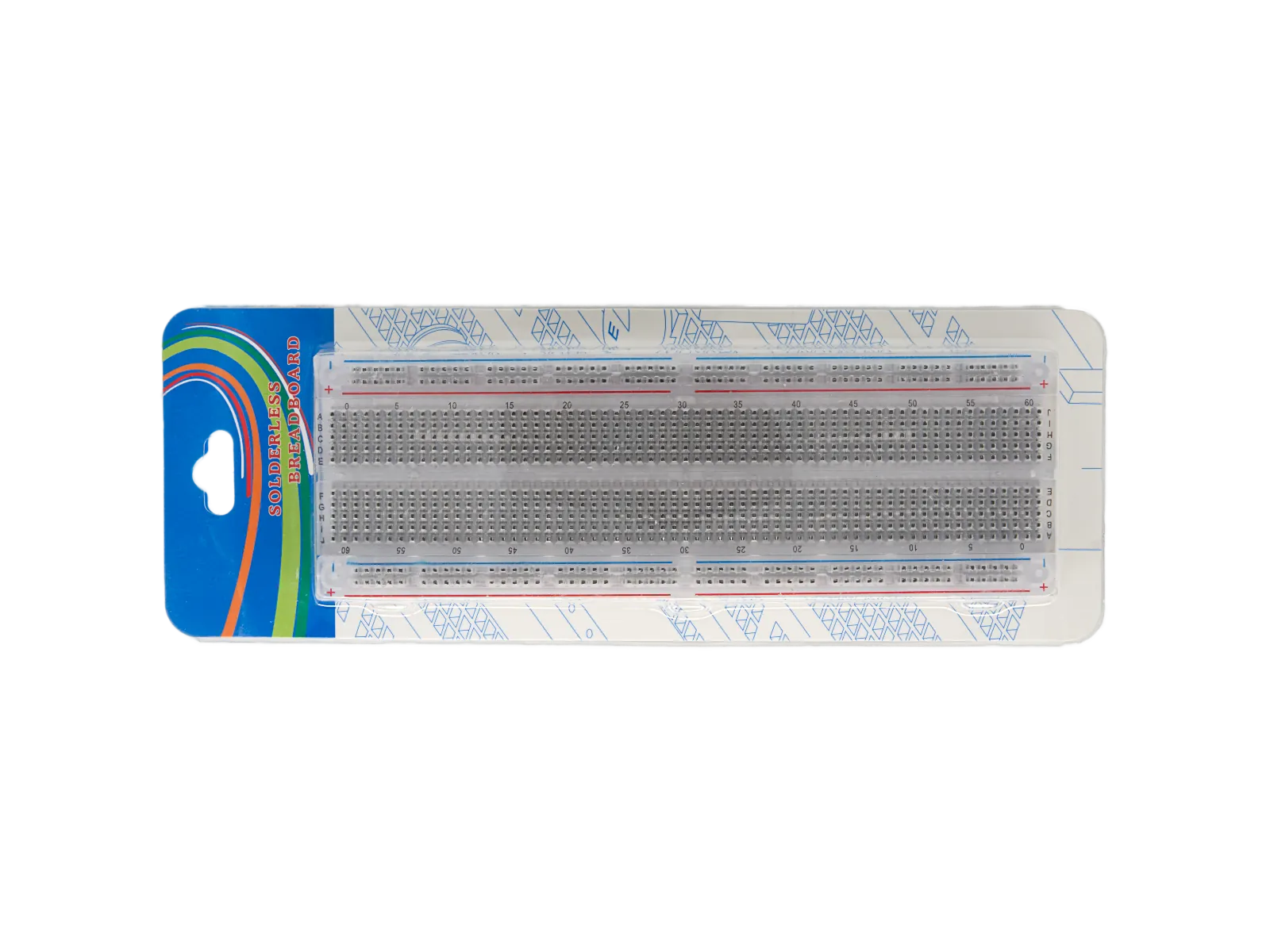 MB-102 Transparent Breadboard 830 Point / Steckbrett mit 830 Kontakte