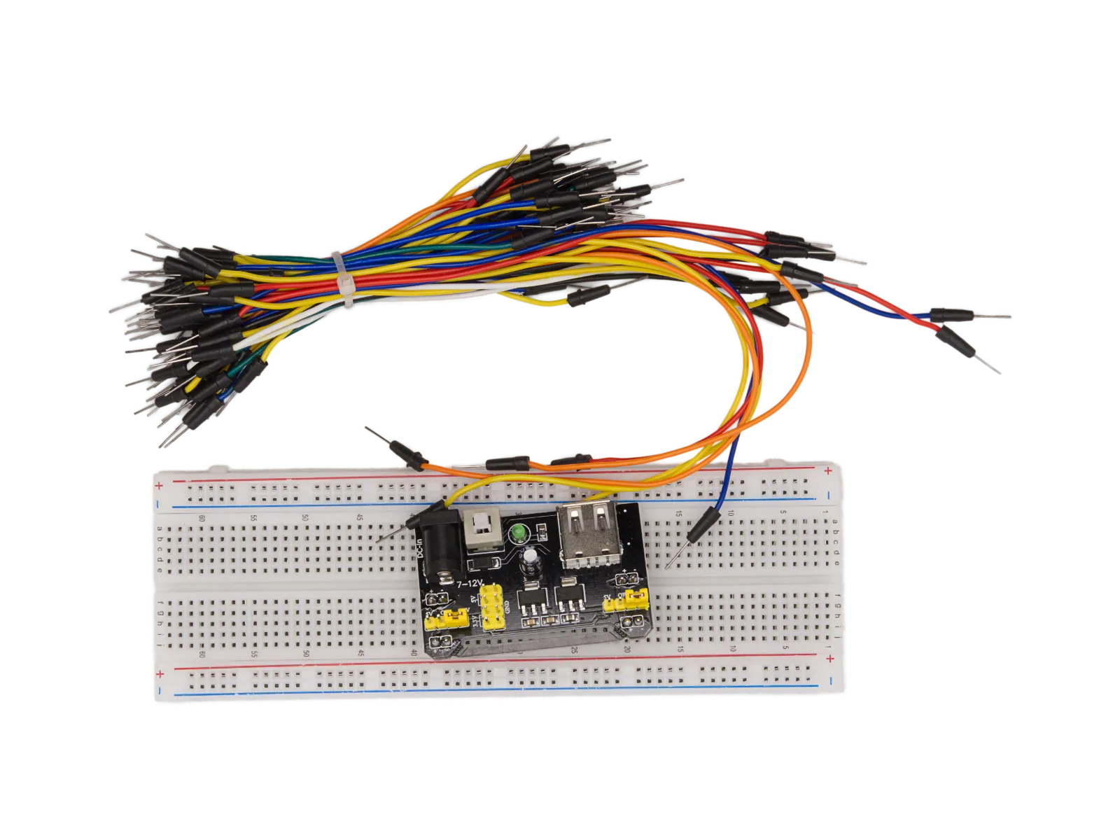 MB102 Breadboard Power Module Kit - Breadboard + Stromversorung + Jumperkabel