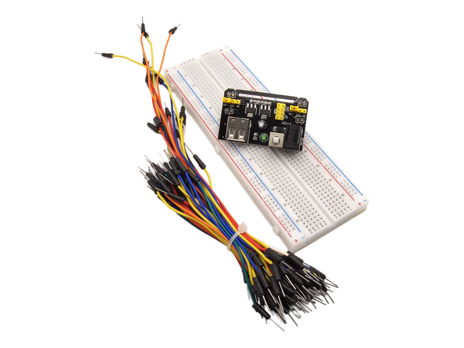 MB102 Breadboard Power Module Kit - Breadboard + Stromversorung + Jumperkabel