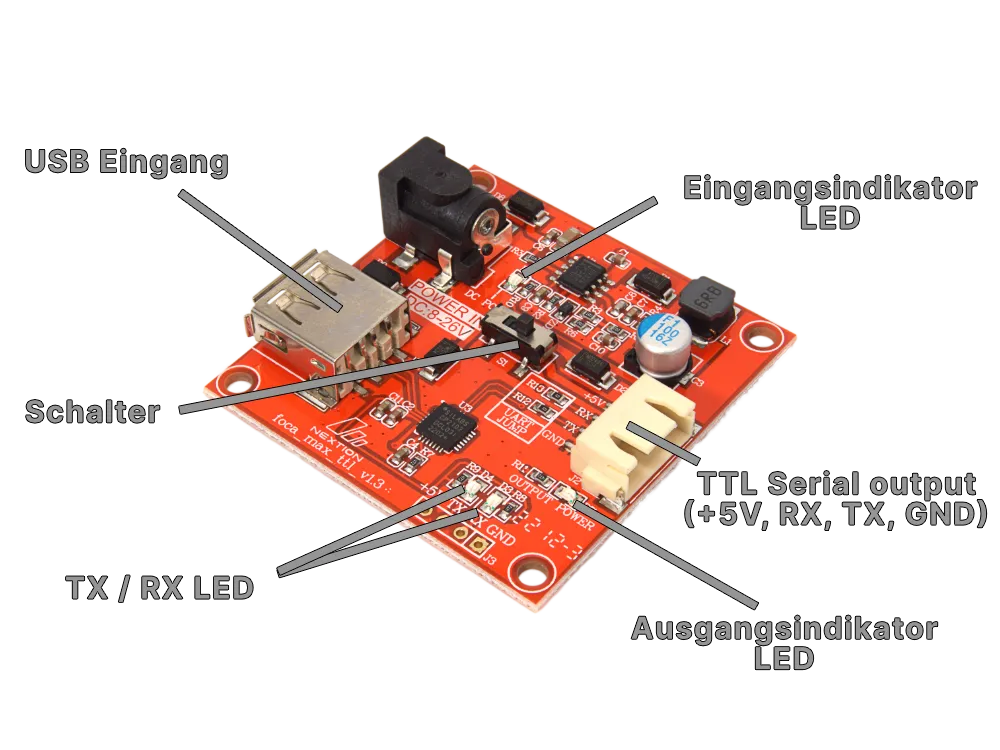 Nextion Foca Max 5V2A Output USB To TTL Serial Converter Board