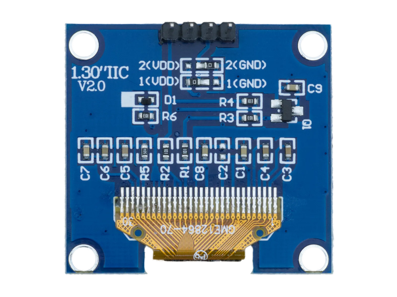 I 3 Adolf Display OLED Per Arduino - Varie Misure (0.49" A 1.3"), Interfaccia I2C/SPI, Perfetto Per Progetti Fai-da-te I-Droid 01 - Foto 4