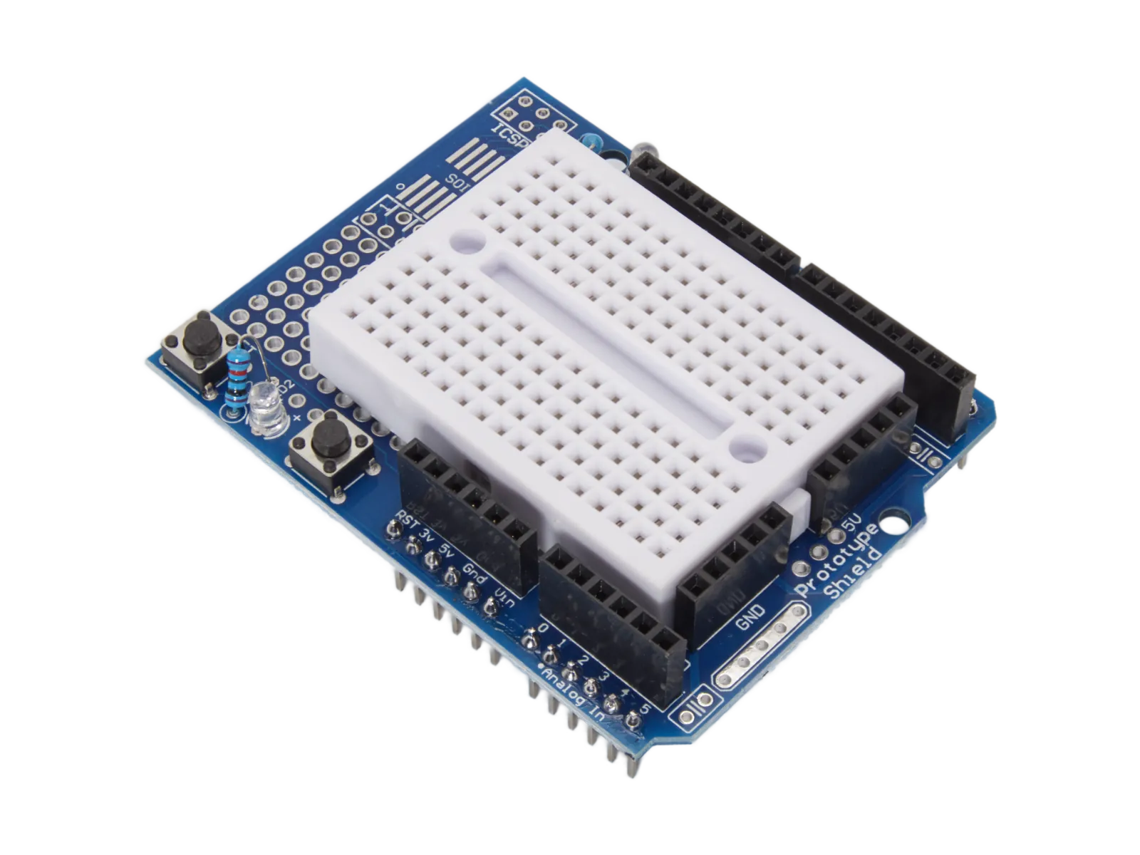 Prototyping Shield with Mini Breadboard for UNO R3 – arduino-projekte.info