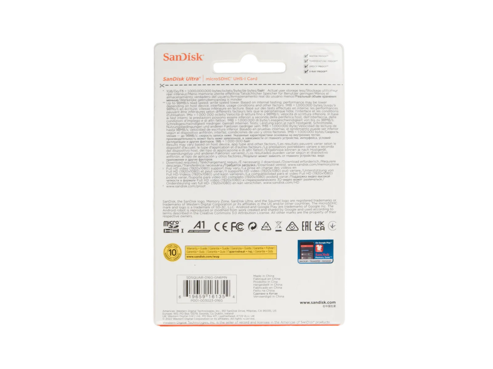 SanDisk ULTRA Micro SD Speicherkarte A1 16GB (AI on the edge kompatibe ...