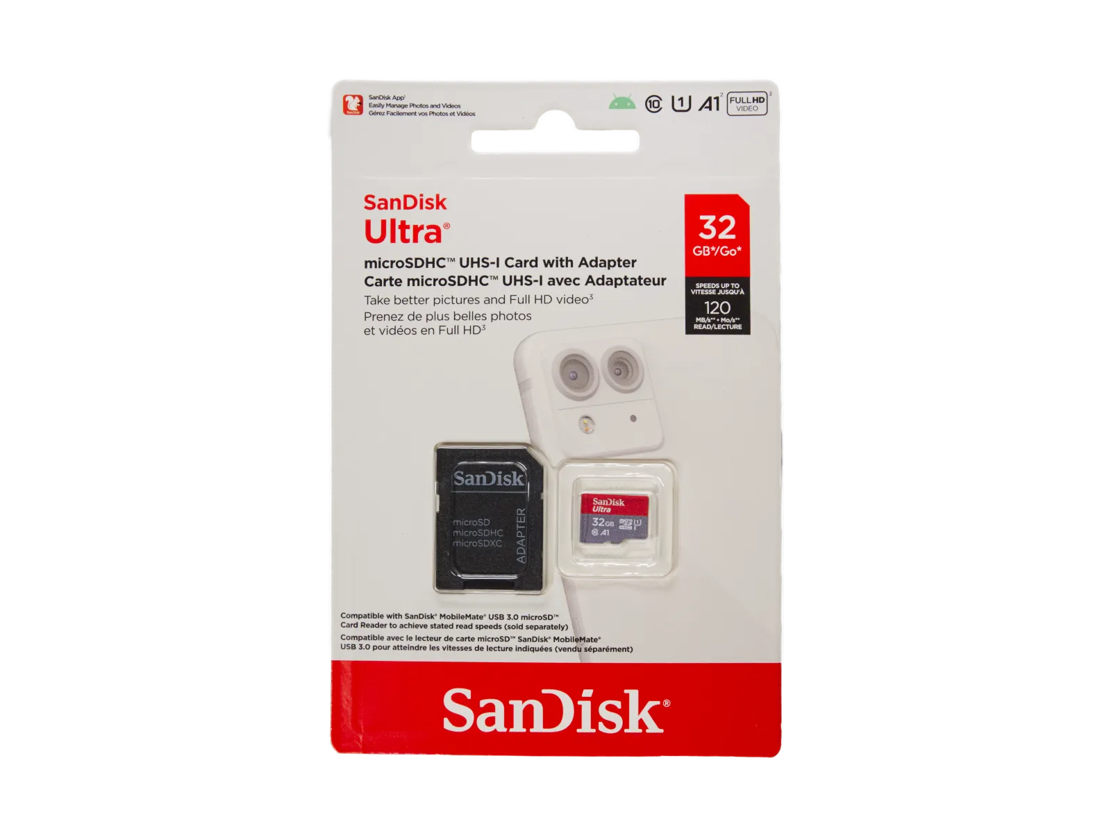 SanDisk ULTRA Micro SD microSDHC 32GB UHS-I (AI on the edge kompatibel)