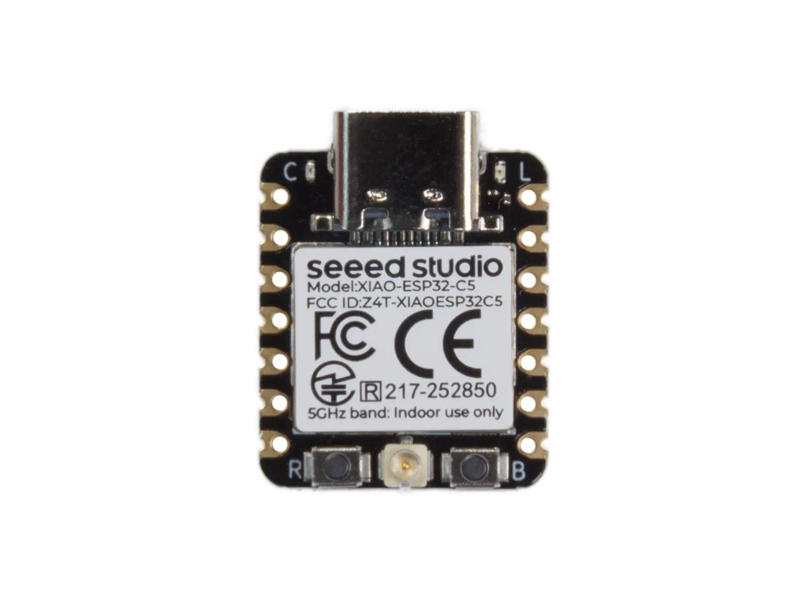 Seeed Studio XIAO ESP32C5, WiFi 6 Dual Band, BLE5, Zigbee, Matter/Thread, MQTT, RISC-V, 240MHz