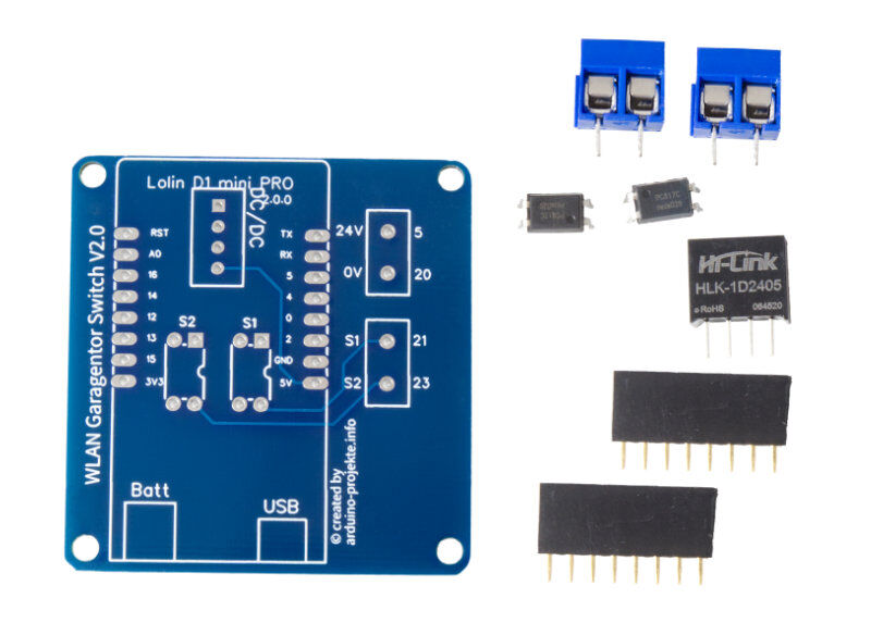 HomeKit Garagen- und Hoftoröffner für ESP8266