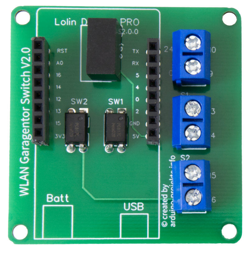 HomeKit Garagen- und Hoftoröffner für ESP8266