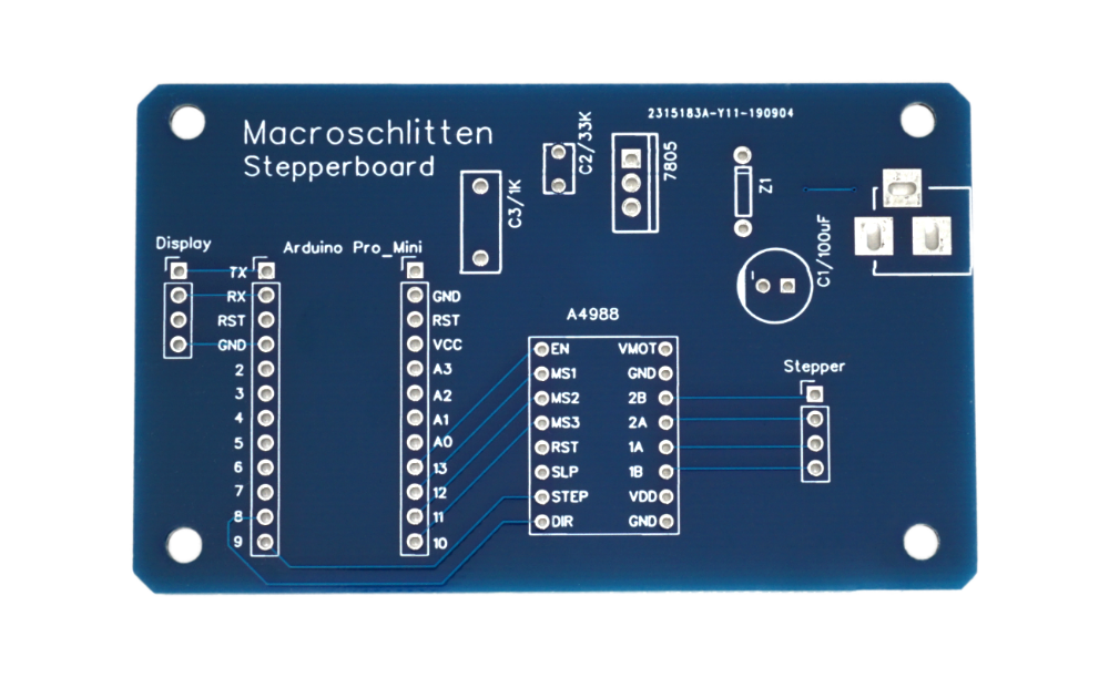 Platine für Stepper Motor Arduino Pro Mini