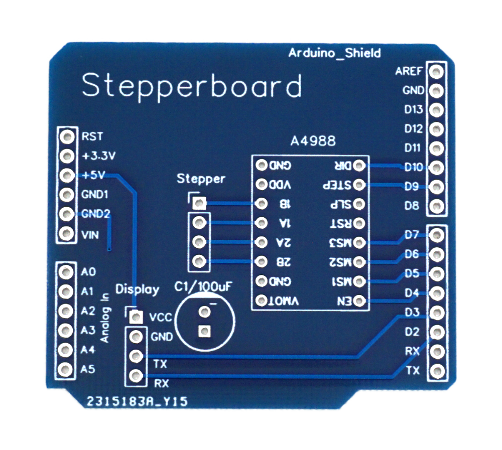 Platine für Stepper Motor Arduino Uno Shield