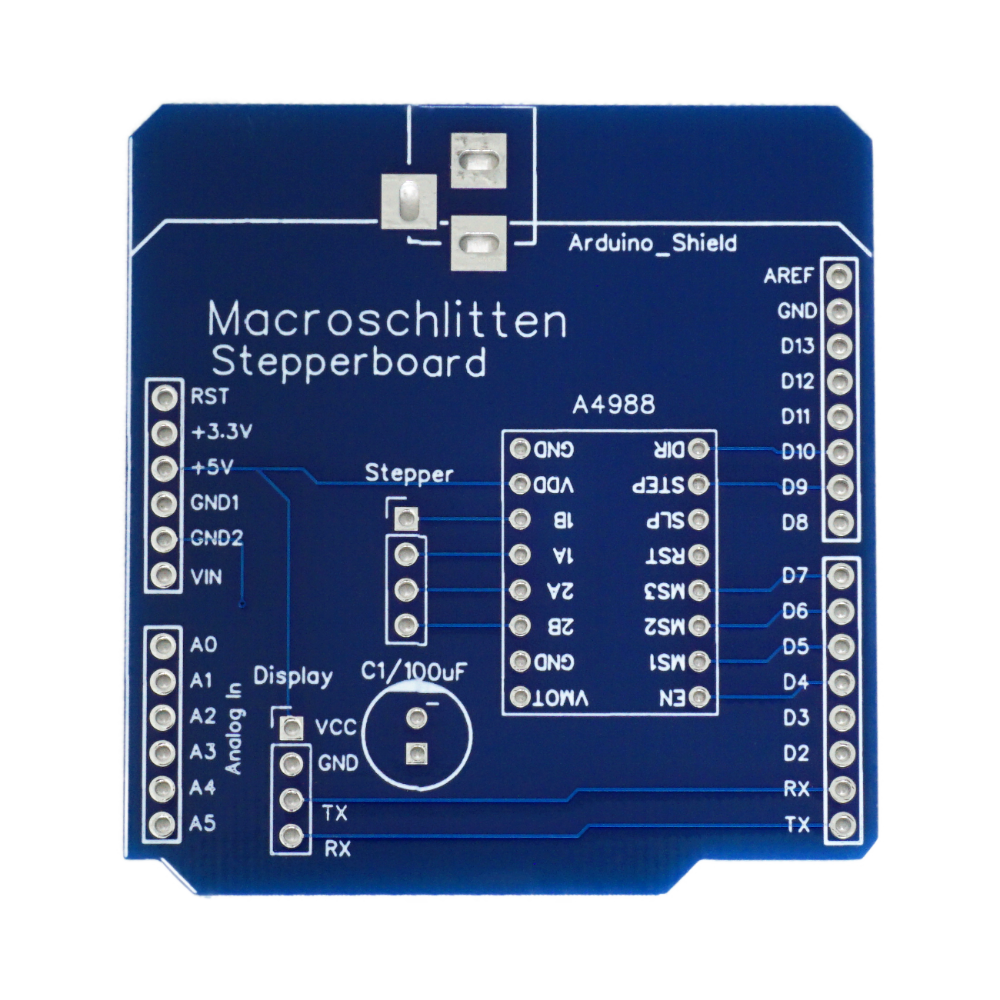 Platine für Stepper Motor Arduino Uno Shield+Stromanschluss