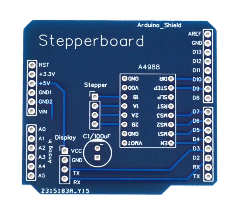 Platine für Stepper Motor Arduino Uno Shield