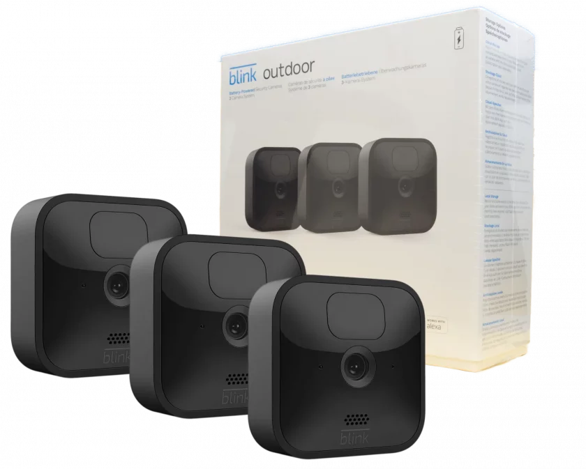 Blink Outdoor – 3 Kamera System kabellose HD-Sicherheitskamera